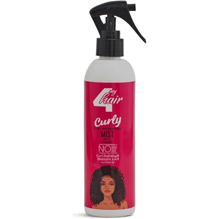 4 My Hair - Hair Mist, Curly, Curl Refreshing Mist With Linseed, 300ML - Image 2
